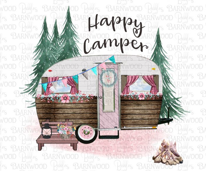 Pink Happy Camper