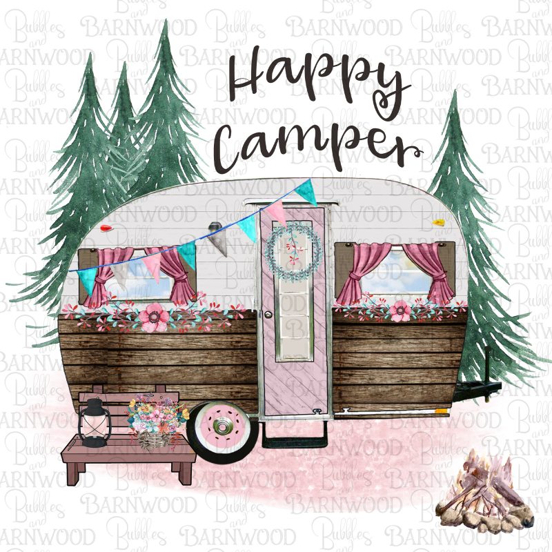 Pink Happy Camper