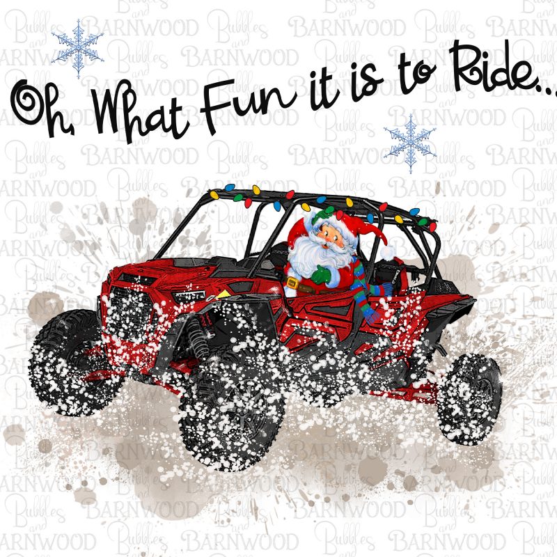 Oh what fun it is to Ride Santa Rzr