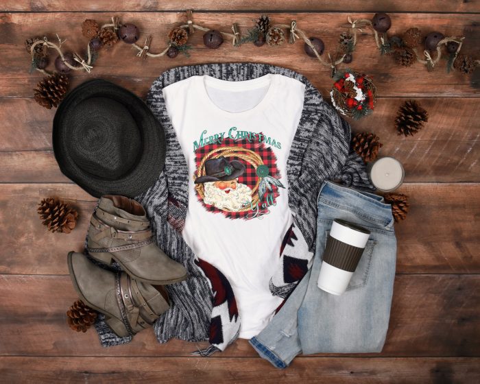 Cowboy Santa Shirt Design