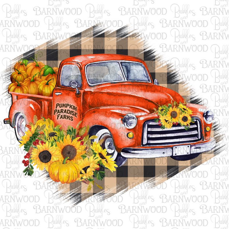 vintage fall truck