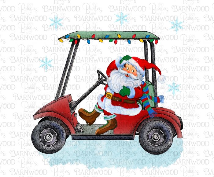 Santa Golf Cart