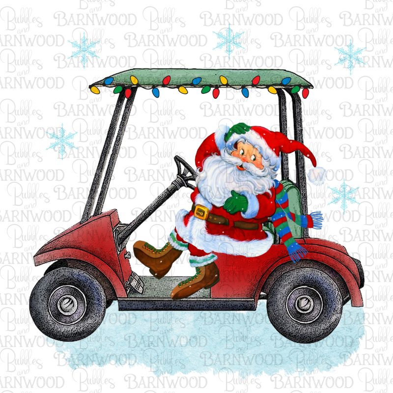 Santa Golf Cart