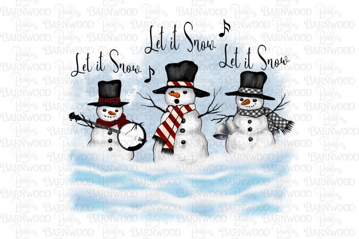 Country Singing Snowmen