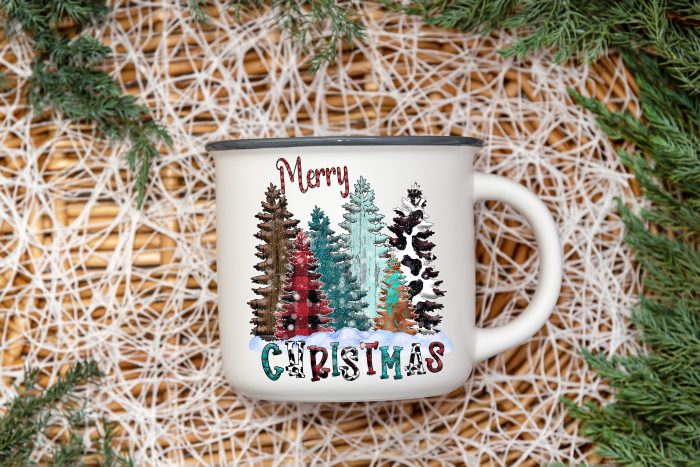 western christmas mug
