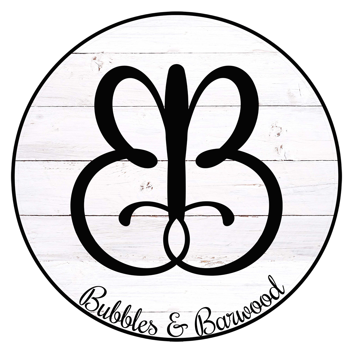 Bubbles and Barnwood Logo